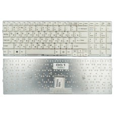 Клавиатура для Sony VPC-EB Series белая без рамки прямой Enter High Copy (V111678A)