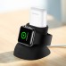 Подставка для зарядки USAMS 2in1 Silicon Charging Holder For Apple Watch And AirPods US-ZJ051