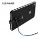 Переходник USAMS Lightning to 3.5mm+Lightning Adapter With LED Light US-SJ358 AU10 |2A|