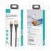 Кабель USAMS Type-C Aluminum Alloy Charging & Data Cable US-SJ488 U64 черный