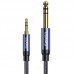 Кабель USAMS AUX 3.5mm to 6.35mm Aluminum Alloy Audio Cable US-SJ539 |1.2m, HiFi|