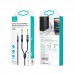 Кабель USAMS AUX 3.5mm to Dual 6.35mm Aluminum Alloy Audio Cable US-SJ540 |2m, HiFi|