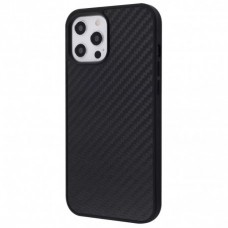 Чехол WAVE Premium Carbon Slim with MagSafe для iPhone 12/12 Pro Black