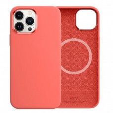 Чехол WIWU Silicone Magnetic Series для iPhone 13 Pro Pink Pomelo