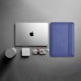 Чехол-Конверт WIWU Case Skin Pro Geniunie Leather Sleeve для MacBook Pro 16 (2021) Blue