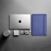 Чехол-Конверт WIWU Case Skin Pro Geniunie Leather Sleeve для MacBook Pro 13 Blue