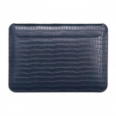 Чехол-Конверт WIWU Case Skin Pro Croco Geniunie Leather Sleeve для MacBook Pro 14 (2021) Blue