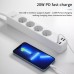 Удлинитель WIWU 20W Smart Power Strip (EU Plug) White