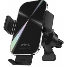 Автодержатель с беспроводной зарядкой Wiwu Liberator Wireless Charger 15W (CH-307) Black