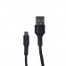 Кабель XO microUSB NB51 2.1A/1m Black-Black