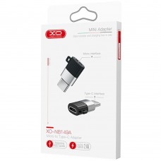 Переходник XO NB149A microUSB to Type-C Black