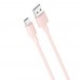 Кабель XO microUSB NB156 2.4A/1m Pink