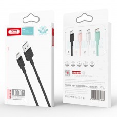 Кабель XO microUSB NB156 2.4A/1m Green