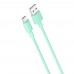 Кабель XO microUSB NB156 2.4A/1m Green