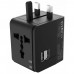 Сзу Adapter XO WL-01 EU-US-UK Black