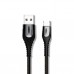 Кабель XO microUSB NB138 Lamp Zinc Alloy 2A/1m Black