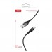 Кабель XO microUSB NB138 Lamp Zinc Alloy 2A/1m Black