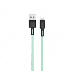 Кабель XO microUSB NBQ166 5A/1m Green