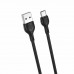 Кабель XO microUSB NB200 2.1A/1m Black