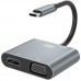 Hub XO HUB001 4 in 1 HDMI/VGA/USB3.0 /PD Black