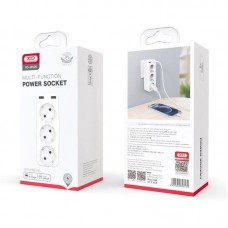 Сзу Adapter XO WL-08 EU 3AC+2USB White