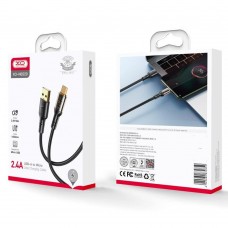 Кабель XO microUSB NB229 2.4A/1m Black