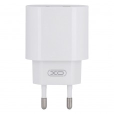 Сетевое зарядное устройство XO L81A EU PD20W+QC3.0 Type-C to Lightning 2USB белое