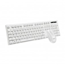 Беспроводная клавиатура и мышь XO KB-02 цвет белый