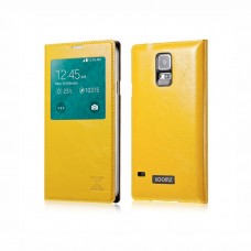 Чехол Xoomz для Samsung Galaxy S5 Original Oil Wax Leather Yellow (side-open) (XSI96006Y)