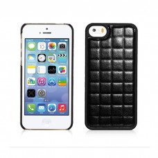 Чехол Xoomz для iPhone 5/5S/5SE PU Grid Black (back cover) (XIP501B)
