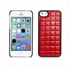 Чехол Xoomz для iPhone 5/5S/5SE PU Grid Red (back cover) (XIP501R)