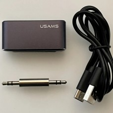 Беспроводной аудио ресивер Usams US-SJ519 3.5 DC Mini Car Wireless Audio Receiver Bluetooth 5.0