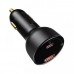 Авто зарядное 100w Baseus Superme Digital Display PPS Dual Quick Charger Car Charger CCZX-01