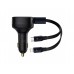 Авто зарядное Baseus Enjoyment Retractable 2-in-1 Car Charger C+L 30W CGTX000001