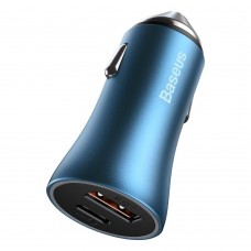 Автомобильное зарядное устройство Baseus Pro Dual Quick U+C 40W (CCJD-03) синее