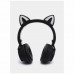 Беспроводные накладные наушники Borofone BO18 Cat ear черные