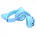 Беспроводные наушники Hoco W39 Cat Ear Bluetooth голубые