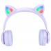 Беспроводные наушники Hoco W39 Cat Ear Bluetooth голубые