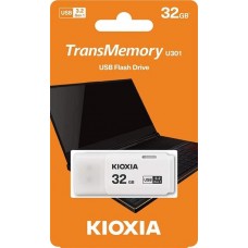 Флеш - накопитель USB 3.2 32GB Kioxia TransMemory U301 (LU301W032GG4) белый