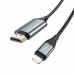 Кабель-Адаптер HOCO UA15 for Lightning-to-HDMI 3.3V 2 метра