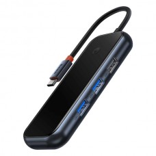 Хаб адаптер Baseus AcmeJoy 5-Port Type-C HUB to USB 3.0 Type-C RJ45 WKJZ010113