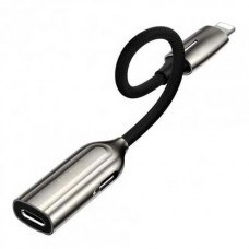 AUX-адаптер Baseus 2-in-1 iPhone Male to Dual iPhone Female Adapter L55 Tarnish CALL55-0A