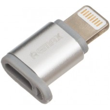 Адаптер микроЮСБ на iPhone 5 6 7 - металлический Remax RA-USB2