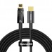 Кабель 2 метра Baseus Explorer Auto Power-Off Type-C to IPhone 2m CATS000101 черный