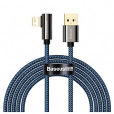 Кабель 2 метра Baseus Legend Series Elbow USB to iPhone CACS000103 угловой синий