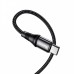 Кабель 2 метра HOCO X50 Usb-C to Usb-C Exquisito 100W 5A черный