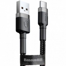 Кабель Baseus Cafule Cable USB to Type-C 3A 1m Black (CATKLF-BG1)
