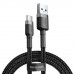 Кабель Baseus Cafule Cable USB to Type-C 3A 1m Black (CATKLF-BG1)