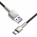 Кабель Baseus Cafule Series Metal Data Cable USB to Type-C 40W 0.25m CATJK-01 черный