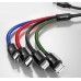 Кабель Baseus Fast 4-in-1 Cable For lightning (2) Type-C Micro 3.5A 1.2M CA1T4-A01
